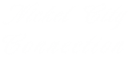 Red Nickel City Connection white cursive font