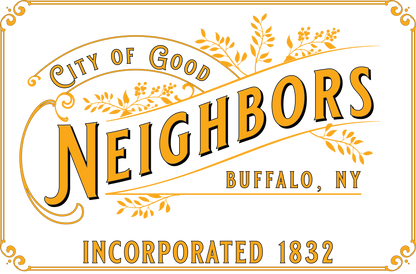 City of Good Neighbors Buffalo, NY design. Incorporated 1832