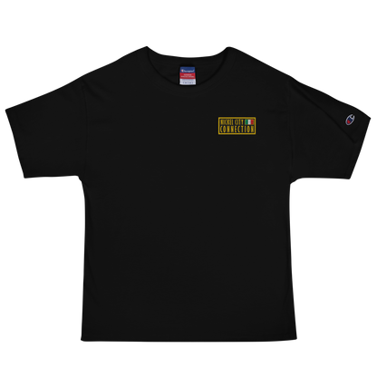 Black T-Shirt featuring Nickel City Connection patch on the front.