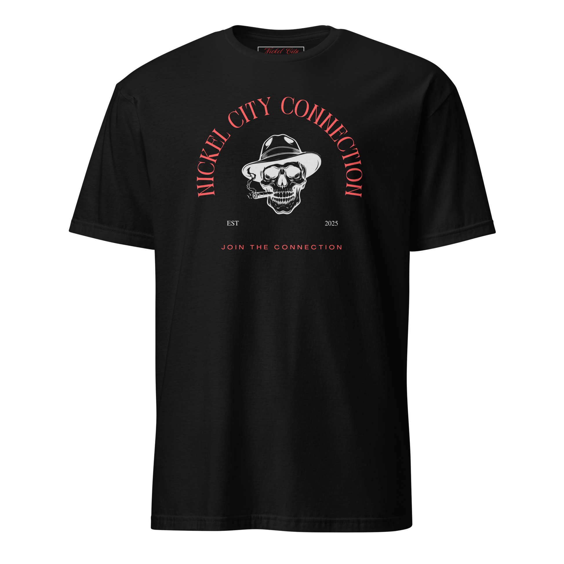 Nickel City Connection with SKull Smoking on black shirt